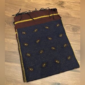 J Crew Jacquard Wool Scarf